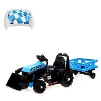 Электромобиль «Трактор», с прицепом, цвет синий