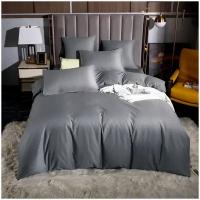 Комплект постельного белья Однотонный Сатин Элитный OCE014, 2 спальный, наволочки 4 шт