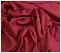 Ткань на отрез Шифон бордовый( Бургундия) 270619-05