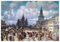 Репродукция на холсте Красная площадь (Red Square) Васнецов Аполлинарий 43см. x 30см