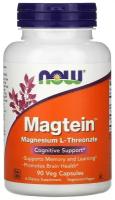 Капсулы NOW Magtein (magnesium L-Threonate), 140 г, 90 шт