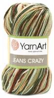 Пряжа для вязания YarnArt 'Jeans Crazy' 50гр 160м (55% хлопок, 45% полиакрил) (7203 секционный), 10 мотков