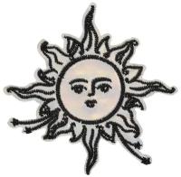 Термоаппликация 'Солнце', черный/белый, 8*8см, Hobby&Pro