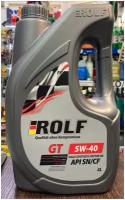 Синтетическое моторное масло ROLF GT 5W-40 SN/CF, 1 л