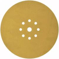 Шлифовальный круг на липучке ABRAFORM - 1 шт, 225 мм, 9 отв, Р 320 для шлифовальной машинки жираф для стен и потолков, наждачный абразивный круг