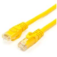 Патч-корд ATCOM (AT2156) UTP 0,5 m, литой, RJ45, Cat.6, Atcom желтый