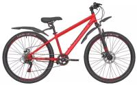 Горный велосипед Rush Hour 26" NX 605 DISC ST красный, рама 14" (6 скоростей)