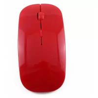 Беспроводная мышь Wireless mouse для компьютера или ноутбука/красная