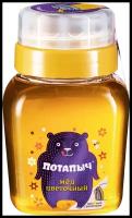 Мёд натуральный Потапыч "цветочный" пл. банка с дозатором 500 г