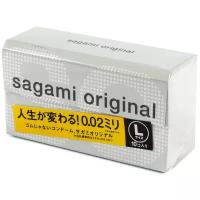 Презервативы Sagami Original 002 мм L-Size полиуретановые, ультратонкие - 10 шт