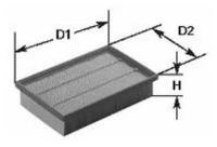 Фильтр воздушный Clean Filters MA3043