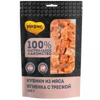 Лакомство Мнямс для собак кубики из мяса ягненка с треской 100 г (3 шт в упак)