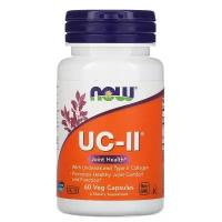 NOW Foods UC-II Joint Health, 60 veg capsules, добавка для здоровья суставов неденатурированный коллаген типа II, 60 вег капсул