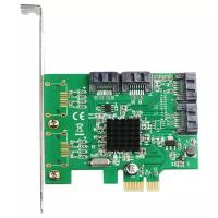 Контроллер PCIe x1 v2.0 (Marvell 88SE9215) 4 x SATA, SATA 3.0 (6Gb/s) | ORIENT M9215S