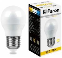 25804 Feron Лампа светодиодная LB-550 9Вт 230V E27 2700K G45