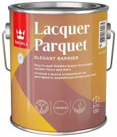 Лак паркетный глянцевый Lacquer Parquet (Лакер Паркет) TIKKURILA 2,7 л бесцветный (база EP)
