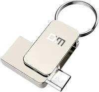 Накопитель USB 2.0 64Гб DM PD020, серебристый