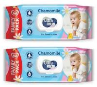 Ultra Fresh Baby Влажные салфетки для детей и мам 120 шт с клапаном (2уп)