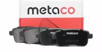 Колодки тормозные задние дисковые к-кт Metaco 3010-139