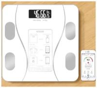 Умные весы с диагностикой параметров тела, напольные весы, электронные весы, smart-весы, весы напольные, весы, белые