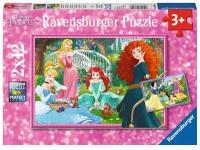 Ravensburger. Пазл карт. 2x12 "Дисней Принцессы"