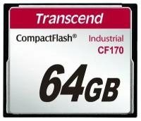 Промышленная карта памяти CompactFlash Transcend 170, 64 Гб MLC, темп. режим от -25? до +85?