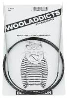 Спицы круговые супергладкие WOOLADDICTS Lace №3,25, 60 см латунь, пластик серебристый*