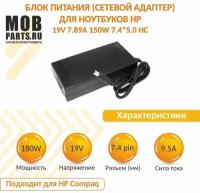 Блок питания (сетевой адаптер) для ноутбуков HP 19V 9.5A 7.4*5.0 180W H1801907450z