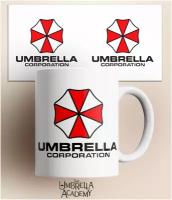 Кружка с принтом компьютерной игры Обитель зла Resident Evil Umbrella Corporation