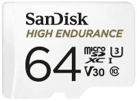 Карта памяти Micro SecureDigital 64Gb SanDisk High Endurance microSDXC class 10 UHS-1 U3 V30 (SDSQQNR-064G-GN6IA)