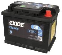 Аккумулятор Exide Classic EC550 12V 55Ah 460A R+