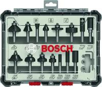 Набор фрез смешанный Bosch 2607017472, 8 мм, 15 шт