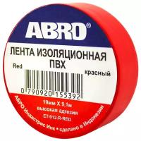 Изолента красная ABRO ET912RRED