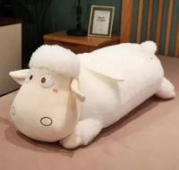 Мягкая игрушка-подушка обнимашка Овечка,60 см