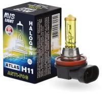 Галогенная лампа AVS ATLAS ANTI-FOG BOX желтый H11.12V.55W (коробка-1шт.)