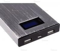 Универсальный внешний аккумулятор Ross&Moor PB-MS011 16000 мАч серебристый Металлический корпус USB 5В/2.1А+USB 5В/1A