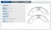 Колодки тормозные барабанные (203x31,5 mm) SANGSIN SA133