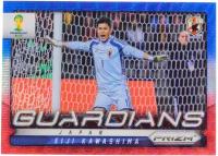 Коллекционная карточка Panini Prizm FIFA WORLD CUP 2014 - #G-16 Eiji Kawashima - Guardians Blue and Red Blue Wave S0249