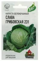 Семена Капуста белокочанная "Слава Грибовская 231", для квашения, 0.5 г серия ХИТ х3