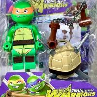 2017-16A Конструктор minifigures Turtles, фигурка Черепашки-ниндзя 8 см