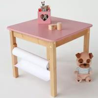 Детский стол Forest Lite Pink из натурального дерева