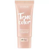 DIVAGE Тональный крем True Color, 25 мл, оттенок: 01 fair