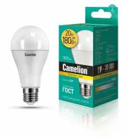 Эл. лампа светодиодная 20Вт LED20-A65/830/E27 (20W= 180Вт 1820Lm ) Camelion