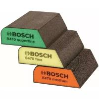 Набор губок шлифовальных Bosch Best for Profile, 69 x 97 x2 6 мм, 3 шт