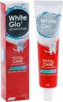 Зубная паста антибактериальная White Glo Total Care, Тотальная защита, отбеливающая, 80 грамм