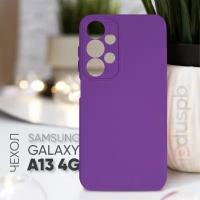 Защитный противоударный матовый чехол клип-кейс №11 Silicone Case для Samsung Galaxy A13 4G / Самсунг Галакси А13 4Г