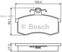 Bosch колодки тормозные дисковые