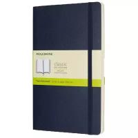 Блокнот Moleskine CLASSIC SOFT QP618B20 13х21см 192стр. нелинованный, мягкая обложка, синий сапфир