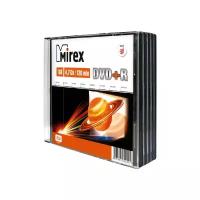 Диск DVD+RMirex4.7Gb 16x, 5 шт