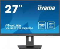 Монитор Iiyama 27" ProLite XUB2792QSN-B5 черный IPS LED 4ms 16:9 HDMI M/M матовая HAS Piv 350cd 178гр/178гр 2560x1440 75Hz DP WQ USB 6.8кг